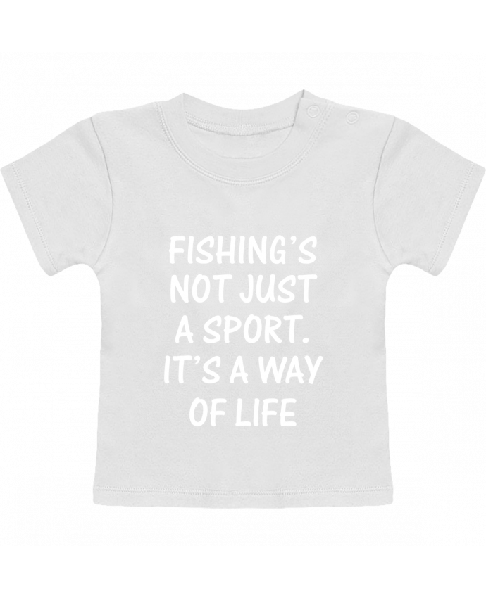 T-shirt bébé Fishing way of life manches courtes du designer Original t-shirt