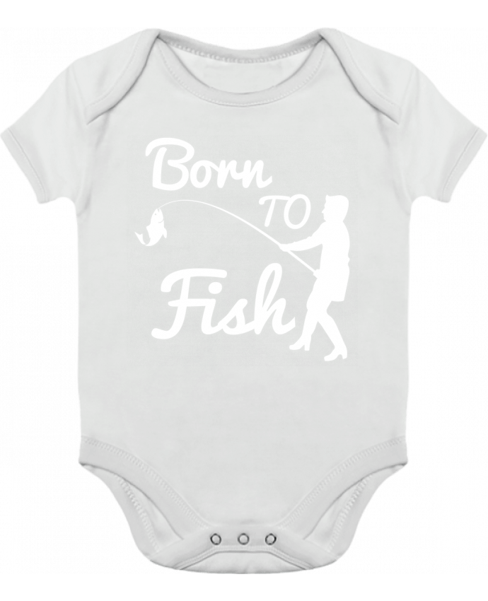 Baby Body Contrast Born to fish by Original t-shirt