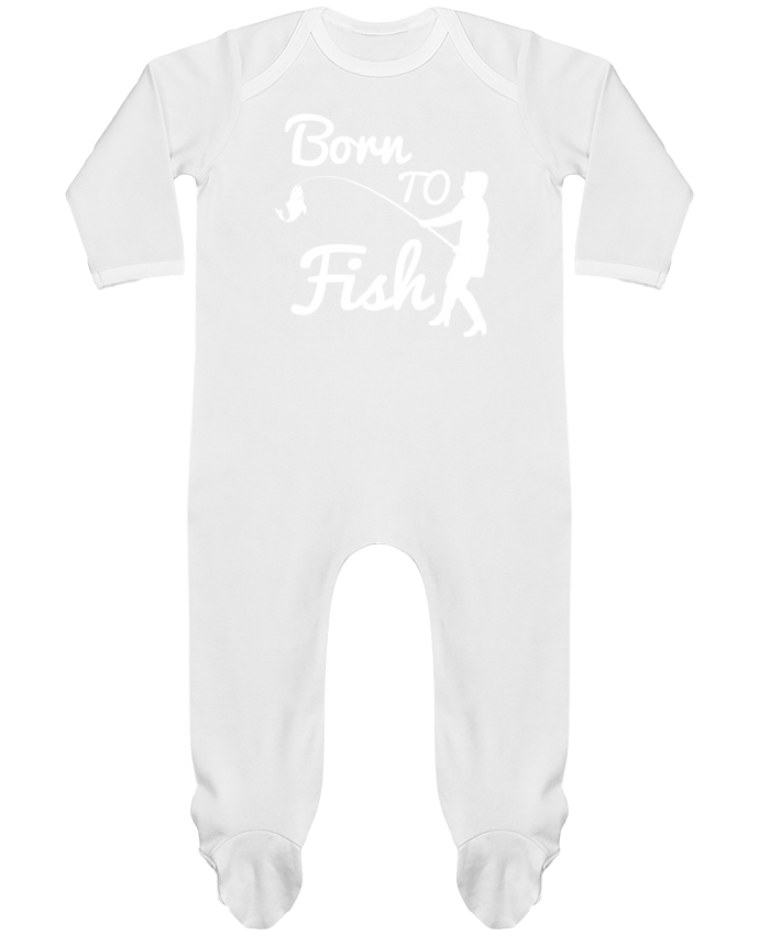 Baby Sleeper long sleeves Contrast Born to fish by Original t-shirt