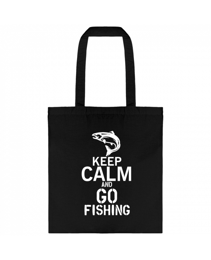 Tote Bag cotton Keep calm fishing by Original t-shirt