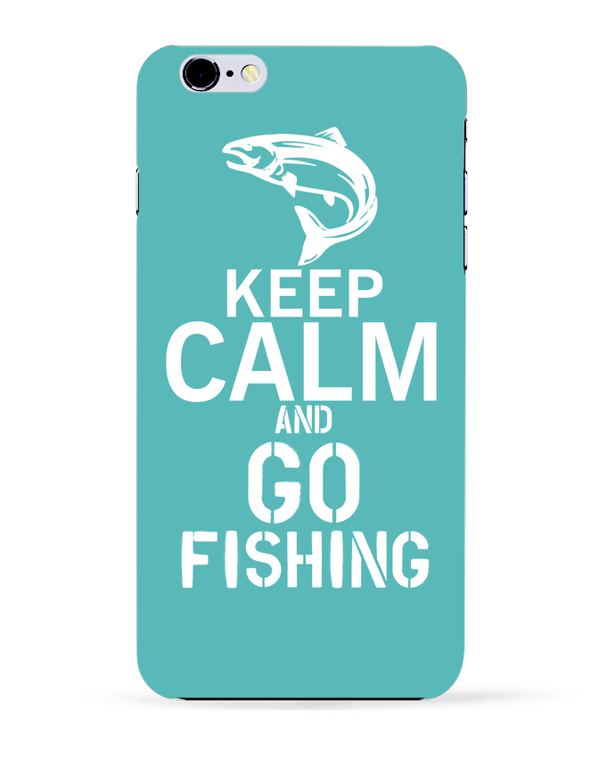 Case 3D iPhone 6+ Keep calm fishing de Original t-shirt