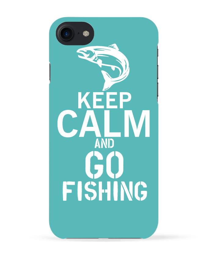Case 3D iPhone 7 Keep calm fishing de Original t-shirt