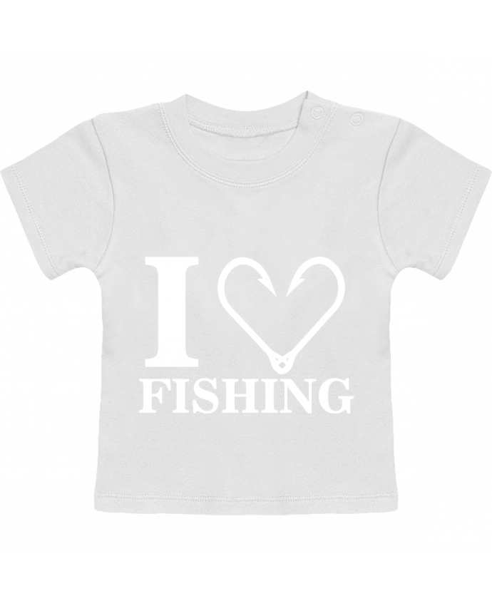 T-shirt bébé I love fishing manches courtes du designer Original t-shirt
