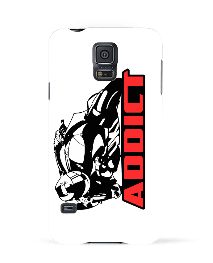 Case 3D Samsung Galaxy S5 Moto addict by Original t-shirt