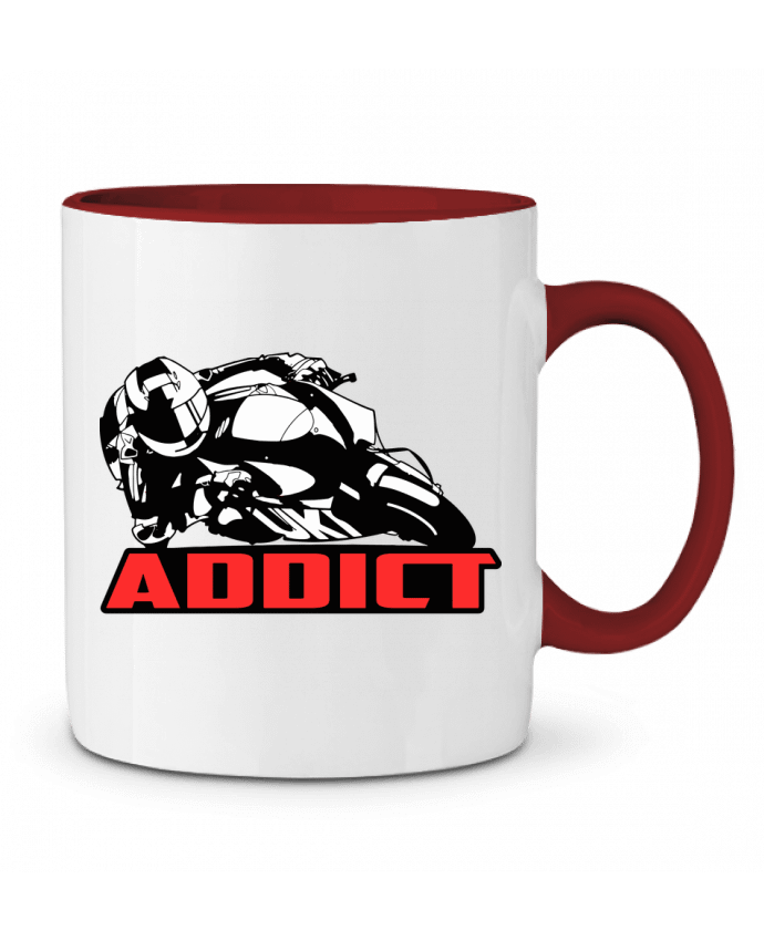 Two-tone Ceramic Mug Moto addict Original t-shirt