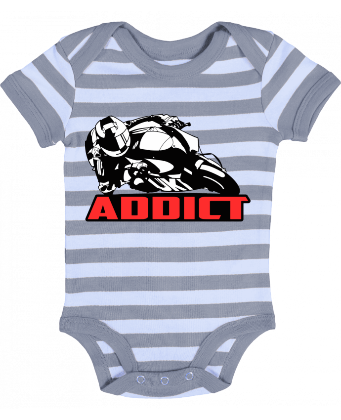 Baby Body striped Moto addict - Original t-shirt