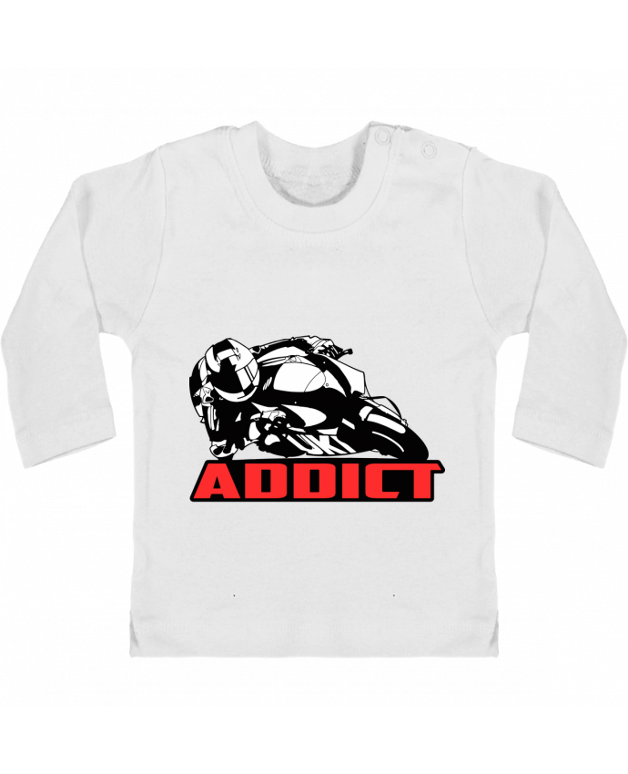 T-shirt bébé Moto addict manches longues du designer Original t-shirt