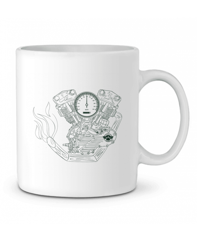 Ceramic Mug Moto Engine by Original t-shirt