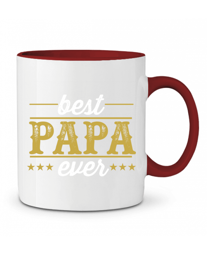Mug bicolore Best papa ever Original t-shirt