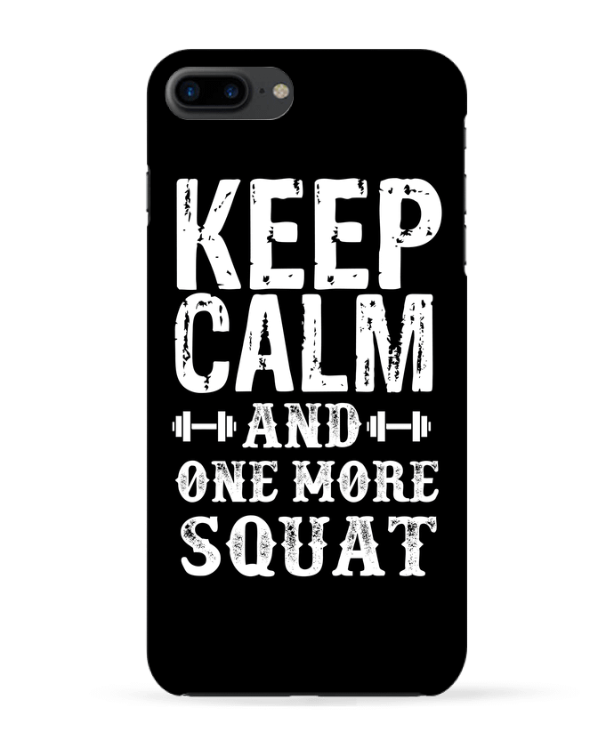 Coque iPhone 7 + Keep calm and one more squat par Original t-shirt