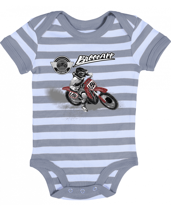 Body Bébé Rayé Motorcycle drift - Original t-shirt