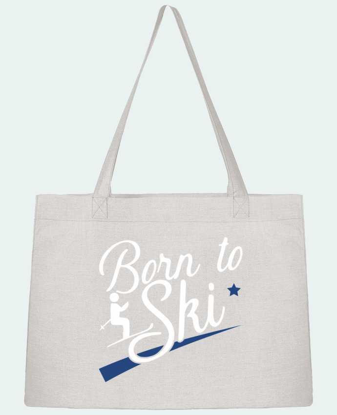 Sac Shopping Born to ski par Original t-shirt