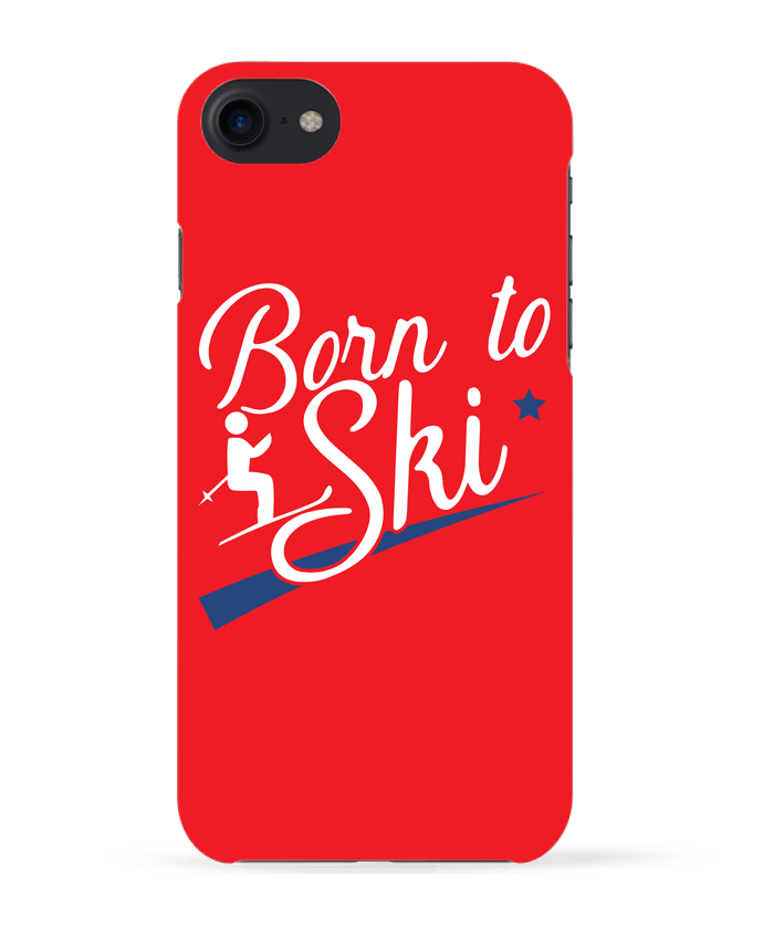 COQUE 3D Iphone 7 Born to ski de Original t-shirt