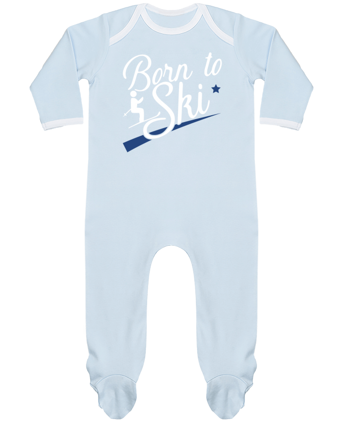 Body Pyjama Bébé Born to ski par Original t-shirt