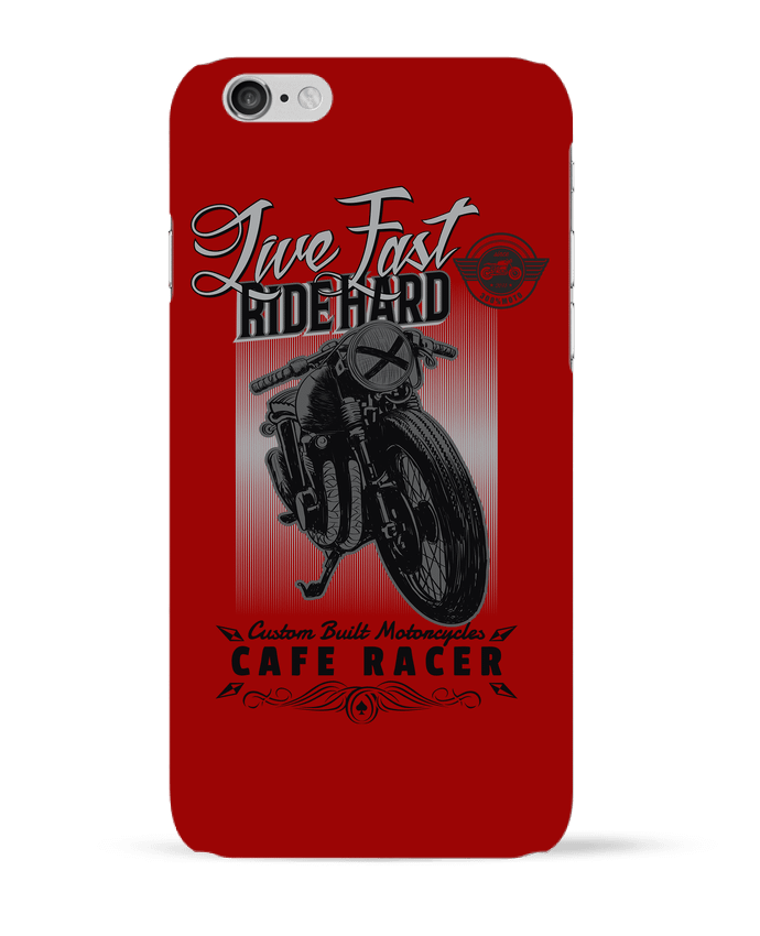 Case 3D iPhone 6 Ride hard moto design by Original t-shirt