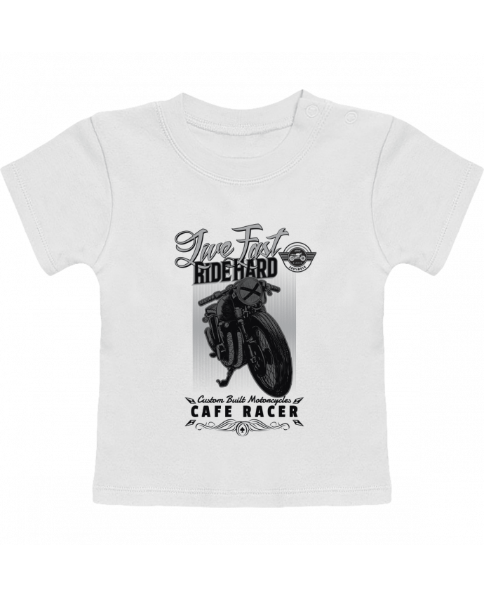 T-shirt bébé Ride hard moto design manches courtes du designer Original t-shirt