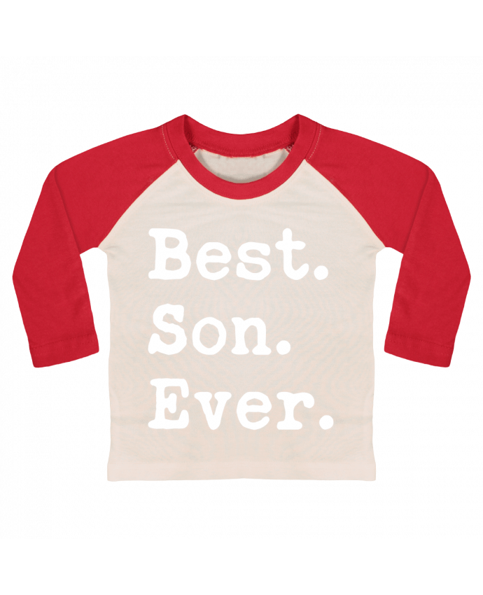 Tee-shirt Bébé Baseball ML Best son Ever par Original t-shirt