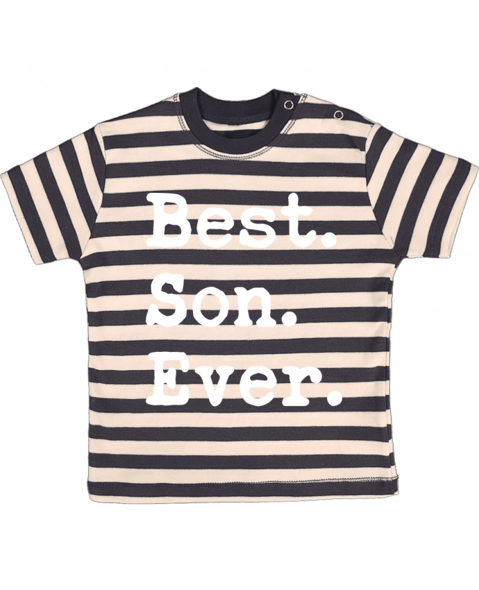 T-shirt baby with stripes Best son Ever by Original t-shirt
