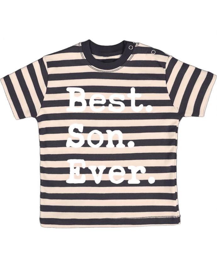 Tee-shirt bébé à rayures Best son Ever par Original t-shirt