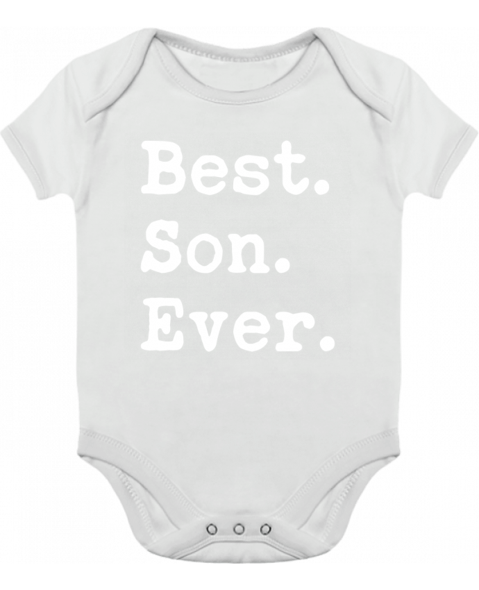 Body bébé manches contrastées Best son Ever par Original t-shirt