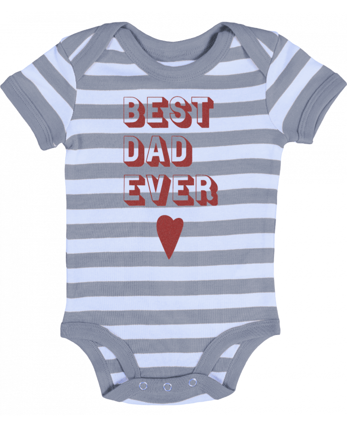 Body Bebé a Rayas Best Dad Ever - Original t-shirt