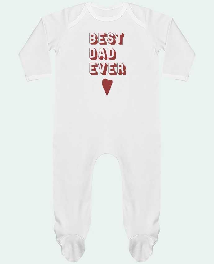 Baby Sleeper long sleeves Contrast Best Dad Ever by Original t-shirt