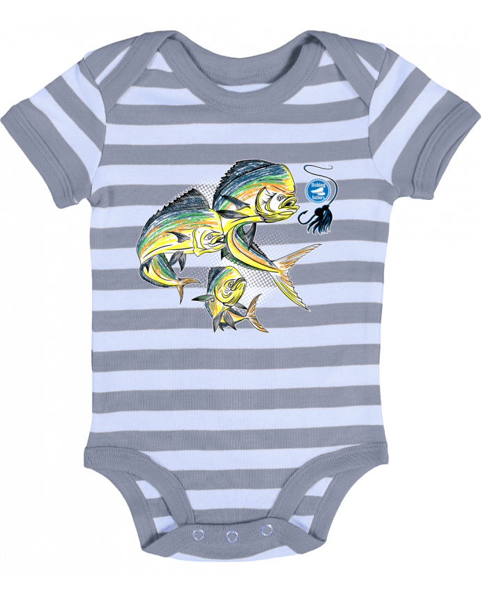 Body Bébé Rayé Awesome Fish - Original t-shirt