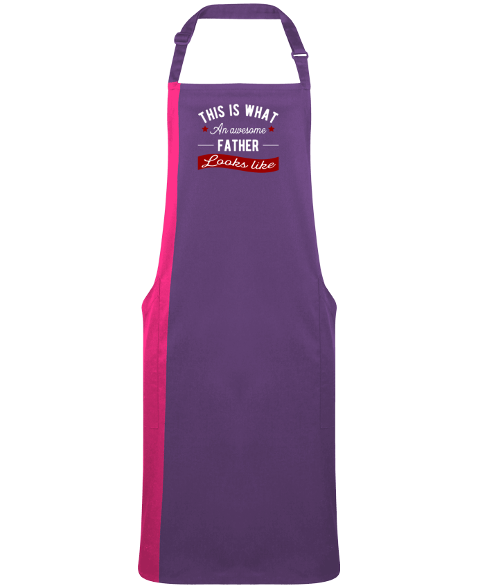 Tablier bicolore Awesome father par  Original t-shirt
