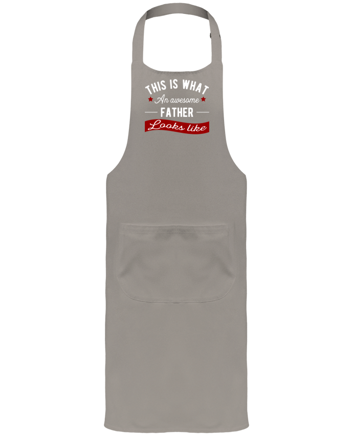 Tablier avec poches Awesome father par Original t-shirt