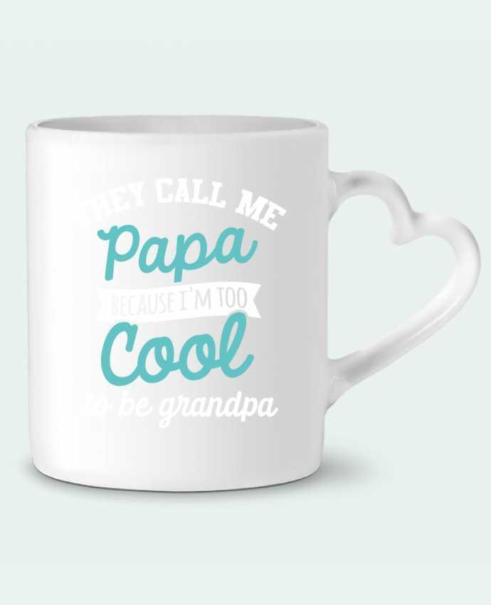 Mug coeur Cool Grandpa par Original t-shirt