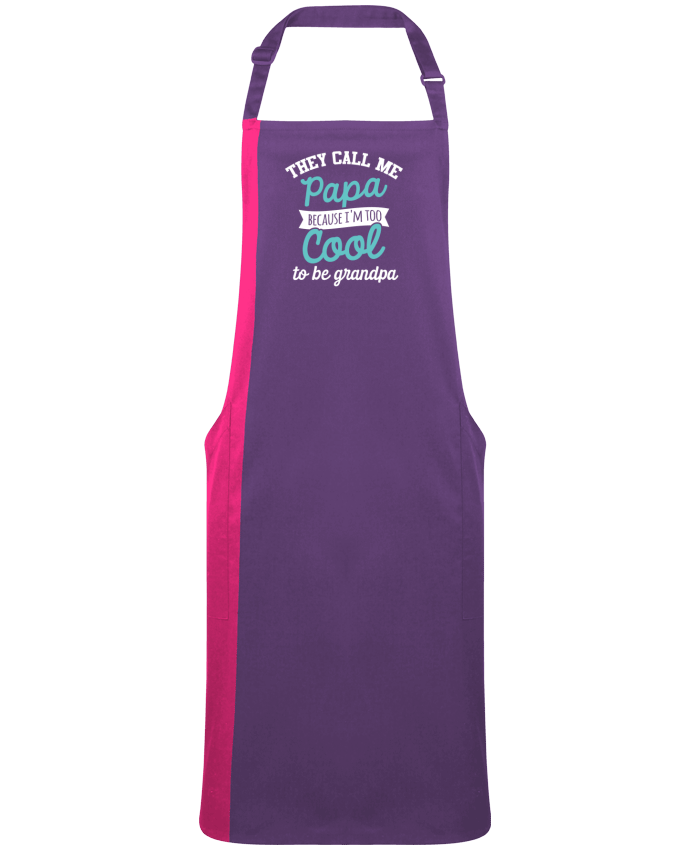 Tablier bicolore Cool Grandpa par  Original t-shirt