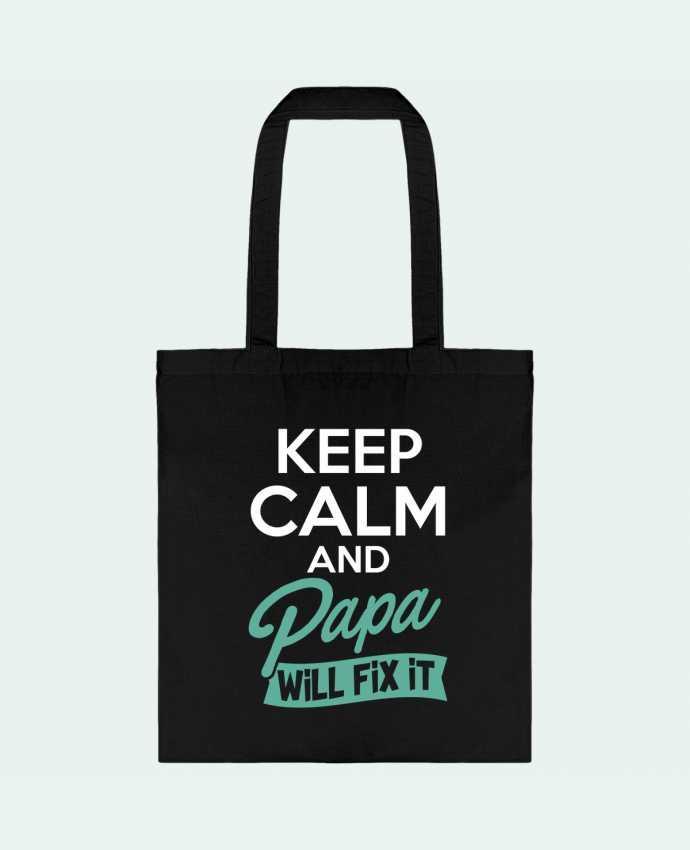 Tote Bag cotton Keep calm Papa by Original t-shirt