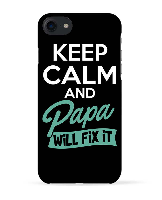 Case 3D iPhone 7 Keep calm Papa de Original t-shirt