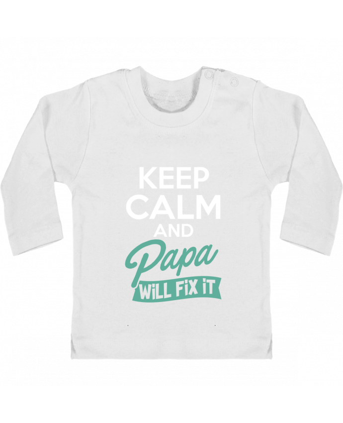 T-shirt bébé Keep calm Papa manches longues du designer Original t-shirt