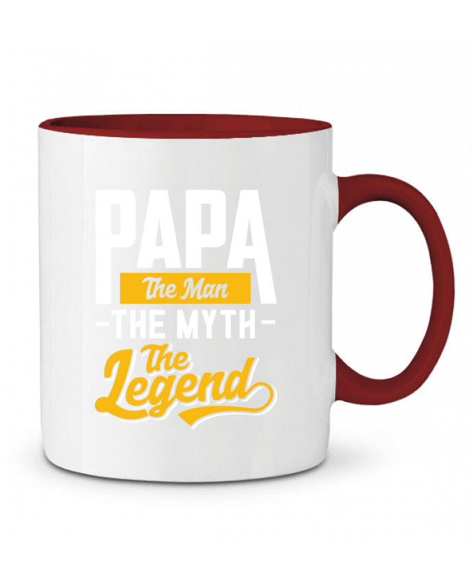 Mug bicolore Papa Man Myth Legend Original t-shirt