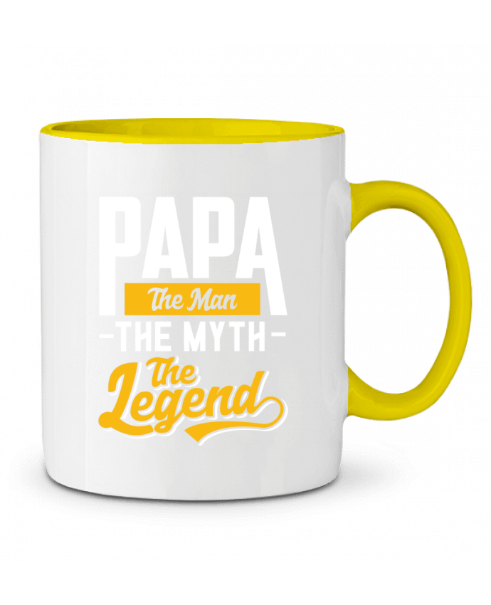 Mug bicolore Papa Man Myth Legend Original t-shirt