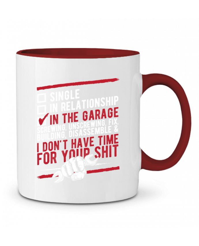 Two-tone Ceramic Mug In the garage Original t-shirt