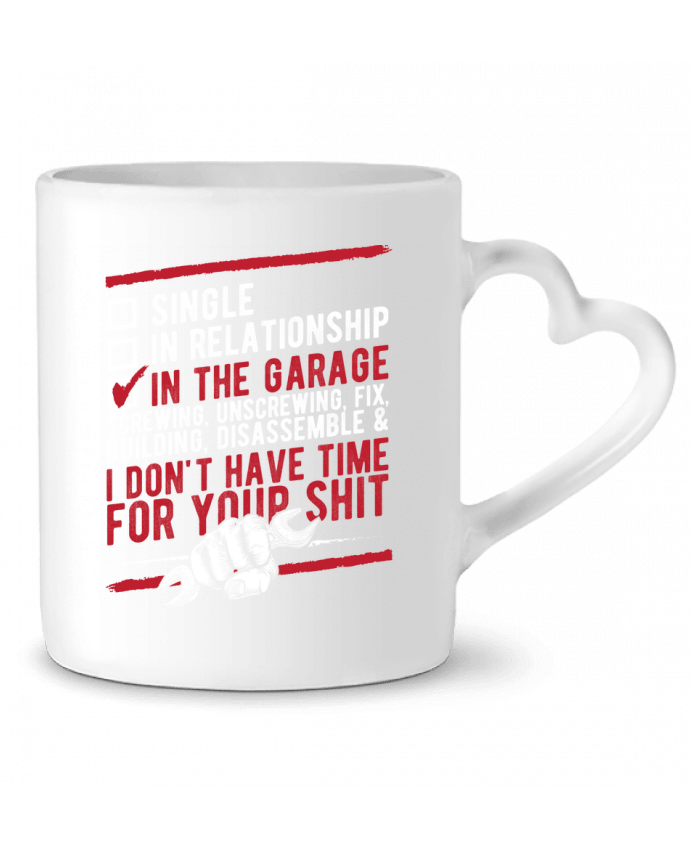 Mug coeur In the garage par Original t-shirt