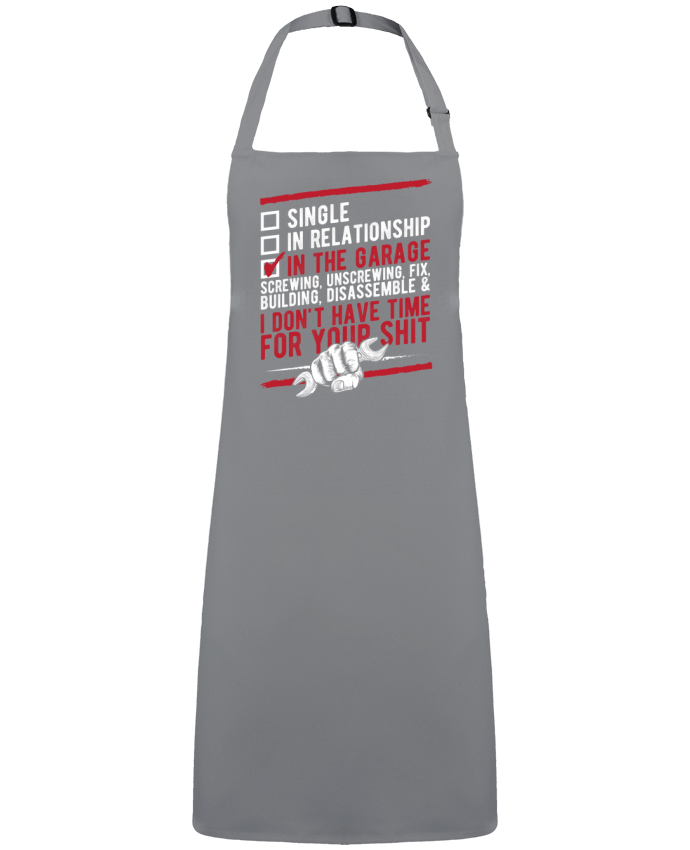 Apron no Pocket In the garage by  Original t-shirt