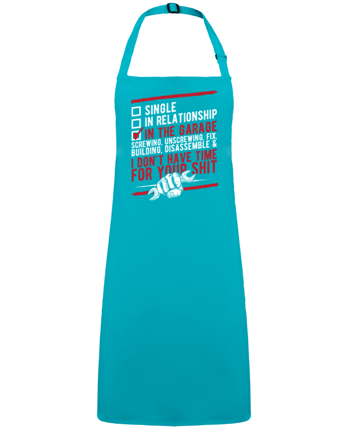 Apron no Pocket In the garage by  Original t-shirt