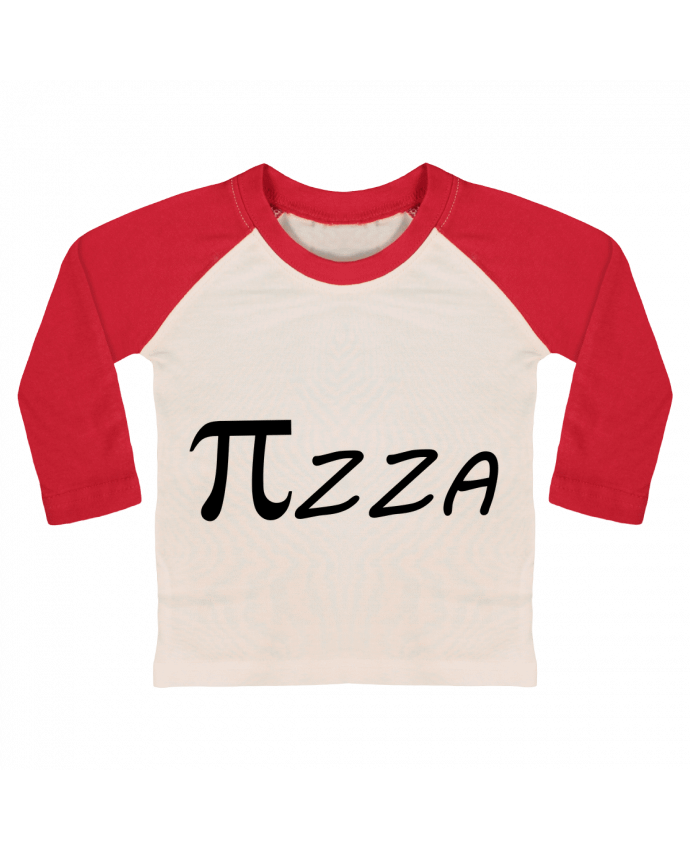 Camiseta Bebé Béisbol Manga Larga Pizza por Mathéo