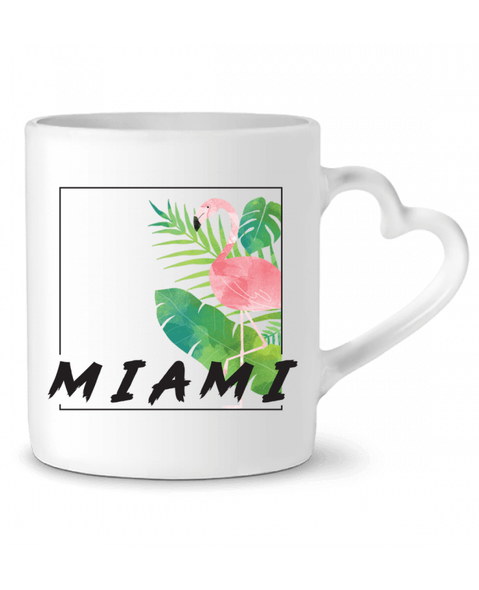 Mug coeur Miami par KOIOS design