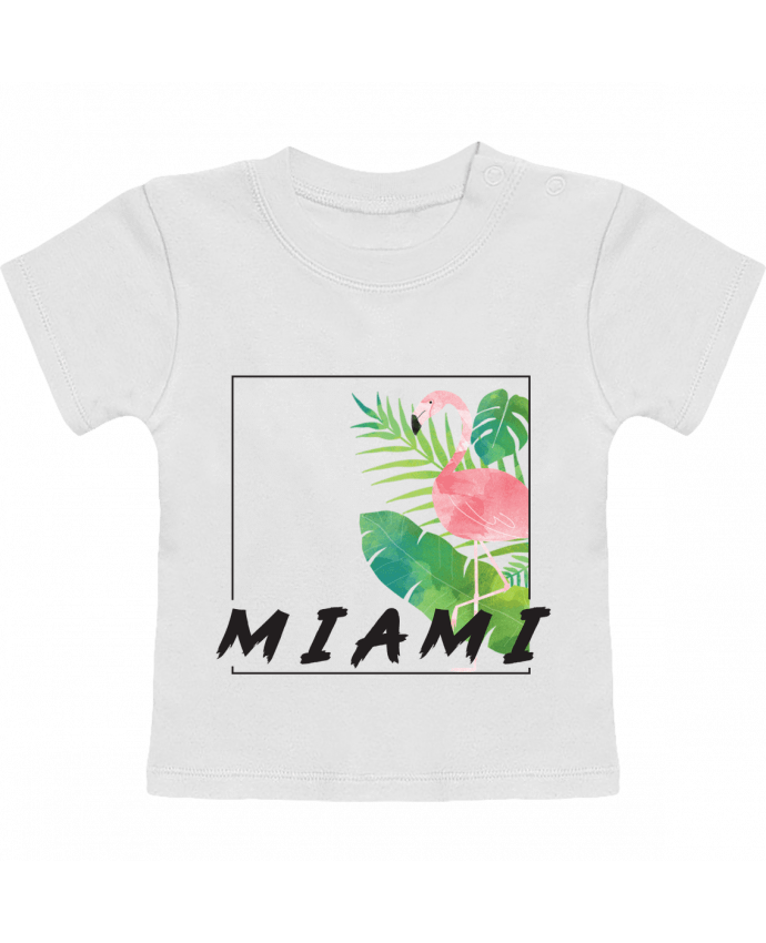 Camiseta Bebé Manga Corta Miami manches courtes du designer KOIOS design
