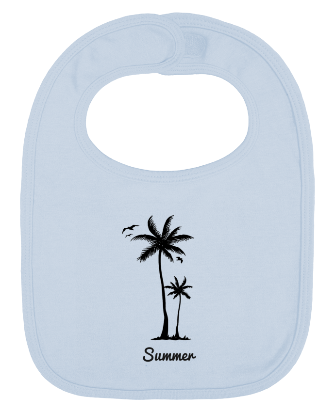 Bavoir bébé uni Palmeras par Gadorvision