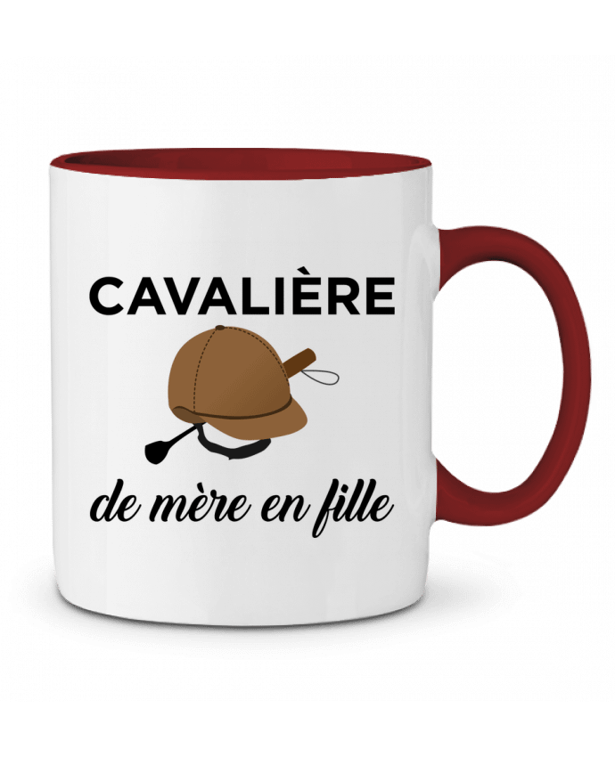 Two-tone Ceramic Mug Cavalière de mère en fille tunetoo