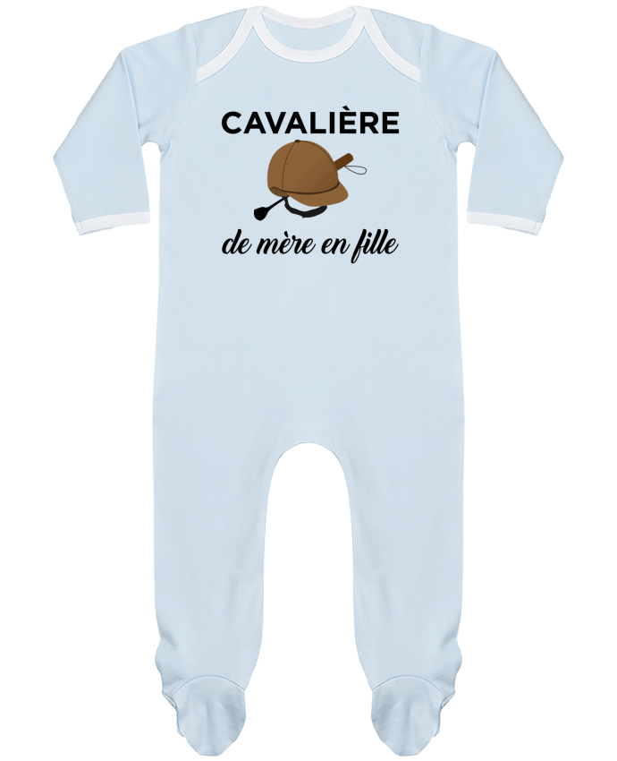 Baby Sleeper long sleeves Contrast Cavalière de mère en fille by tunetoo