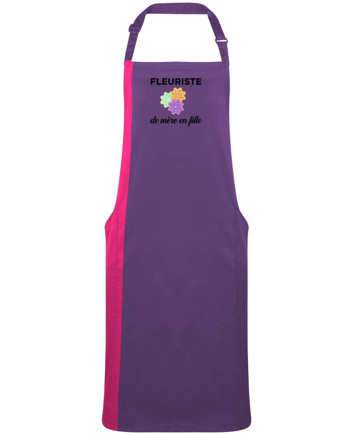 Tablier bicolore Fleuriste de mère en fille par  tunetoo