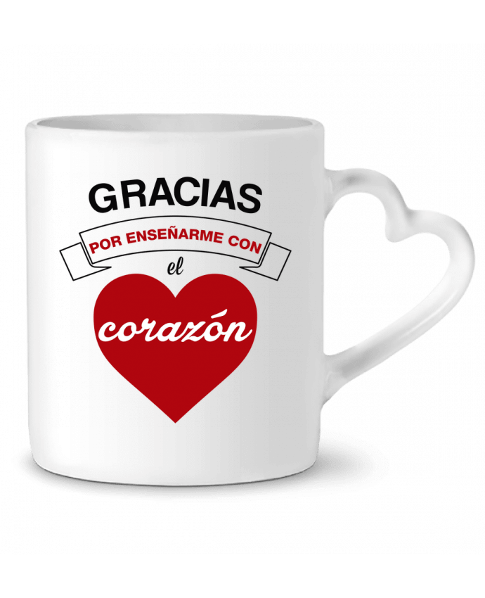 Mug coeur Gracias profesores par tunetoo