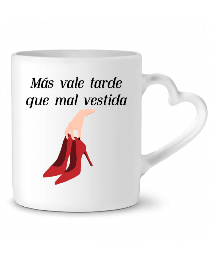 Mug Heart Más vale tarde que mal vestida by tunetoo