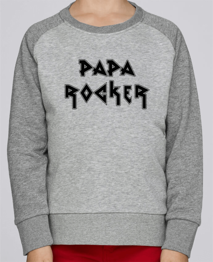 Sweat petite fille Papa rocker par tunetoo